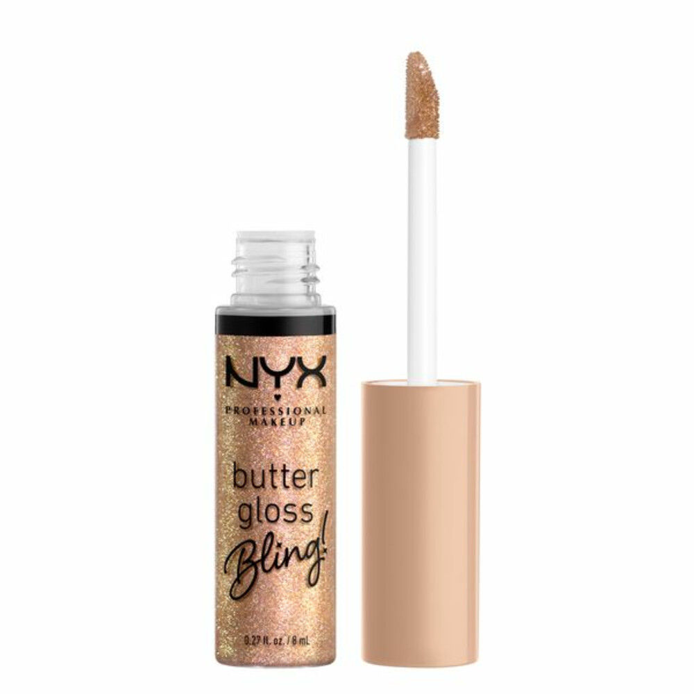 NYX Professional Makeup Butter Gloss Bling Bring the Bling Niet-plakkende Glanzende Lipgloss - Goud - 8ML