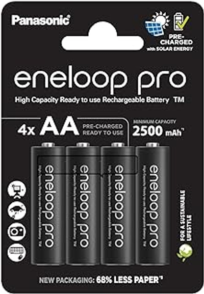 Panasonic eneloop pro, AA/Mignon oplaadbare batterijen, Ready-to-Use - 4 stuks