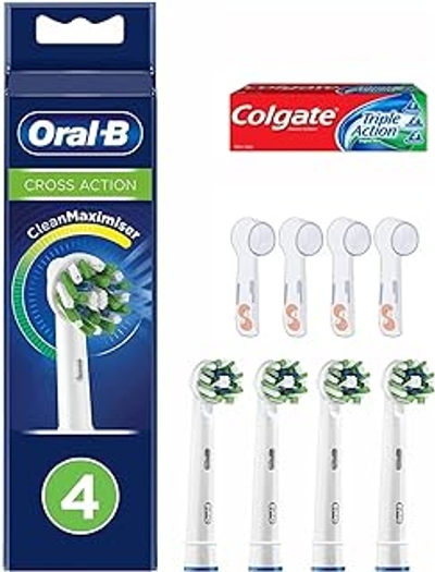 Oral-B CrossAction  opzetborstels - 4 stuks