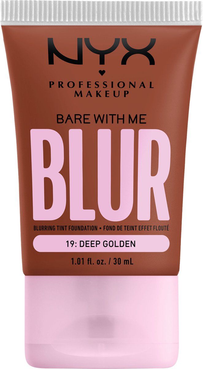 NYX Professional Makeup Bare With Me Blur Tint Foundation 19 Deep Golden 30 ml