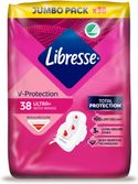 Libresse Ultra+ Regular Maandverband met vleugels - Jumbo Pack - 8 x 38 = 304 stuks