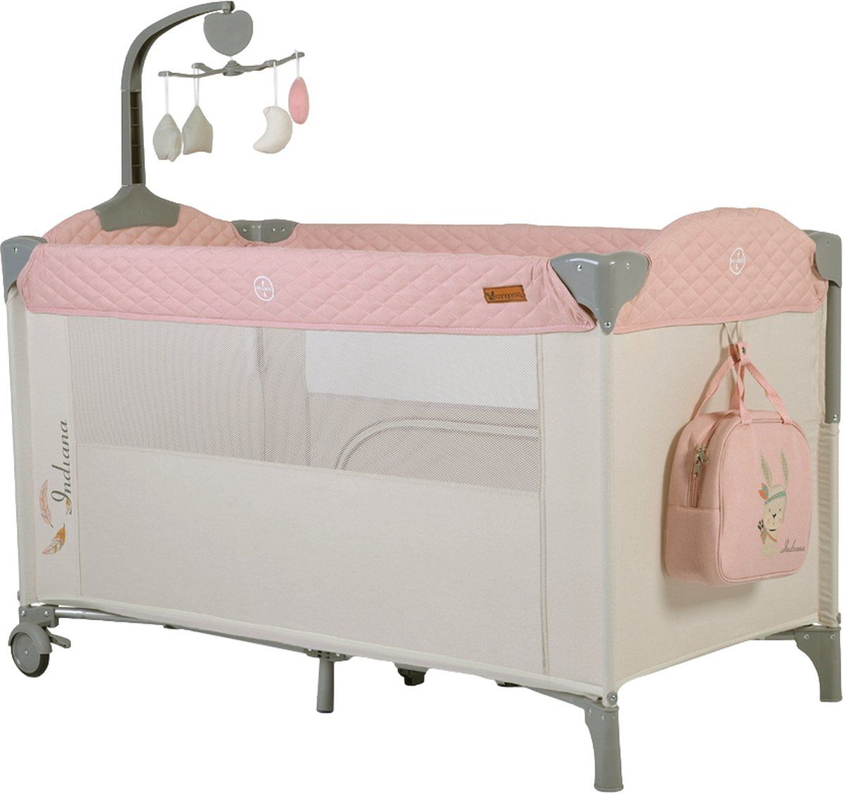 Cangaroo Indiana Pink Campingbed