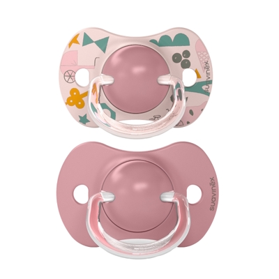Suavinex A Walk In The Park Reversible Duo Nude 18m+ 2 stuks Silicone Fopspenen SXSAP3083089