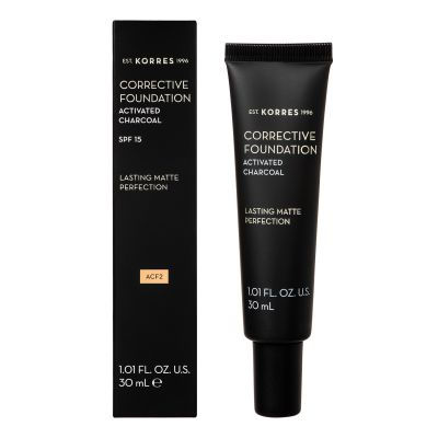 Korres Activated Charcoal Corrective Foundation ACF2 | 30 ml