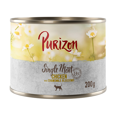 200g Single Meat Kip met Kamillebloemen Purizon Katten Natvoer - natvoer katten