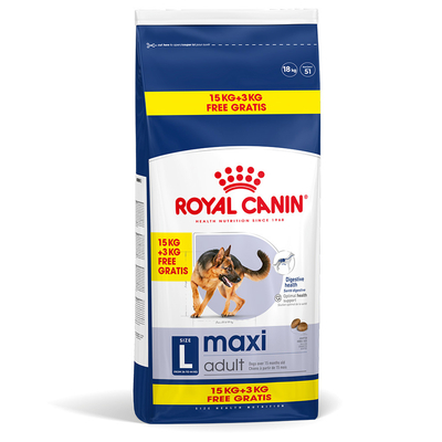 15kg+3kg gratis! Royal Canin Maxi Adult Gevogelte en Zwijn compleetvoer - hondenbrokken