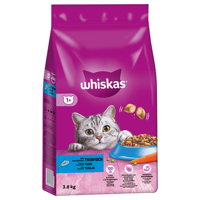 3.8kg 1+ Tonijn Whiskas Kattenvoer - kattenbrokken