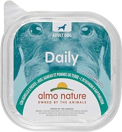 almo nature Daily met lam en aardappelen, 9 x 300 gr - hondenbrokken