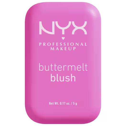 NYX Professional Makeup Buttermelt Blush - Alle huidtypes - Verrijkt met mango-, amandel- en sheaboter - My Butta Half - 5 gr