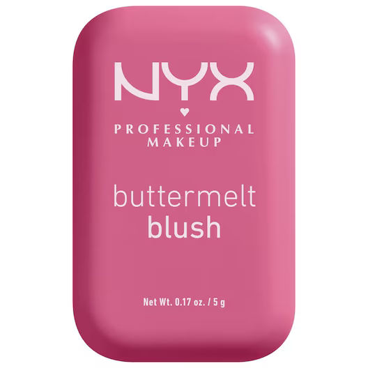 NYX Professional Makeup Buttermelt Blush - Alle huidtypes - Verrijkt met mango-, amandel- en sheaboter - Getting Butta - 5 gr