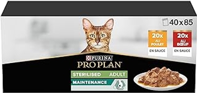 PRO PLAN Volwassen gesteriliseerd rundvlees kip 40x85g - kattenbrokken