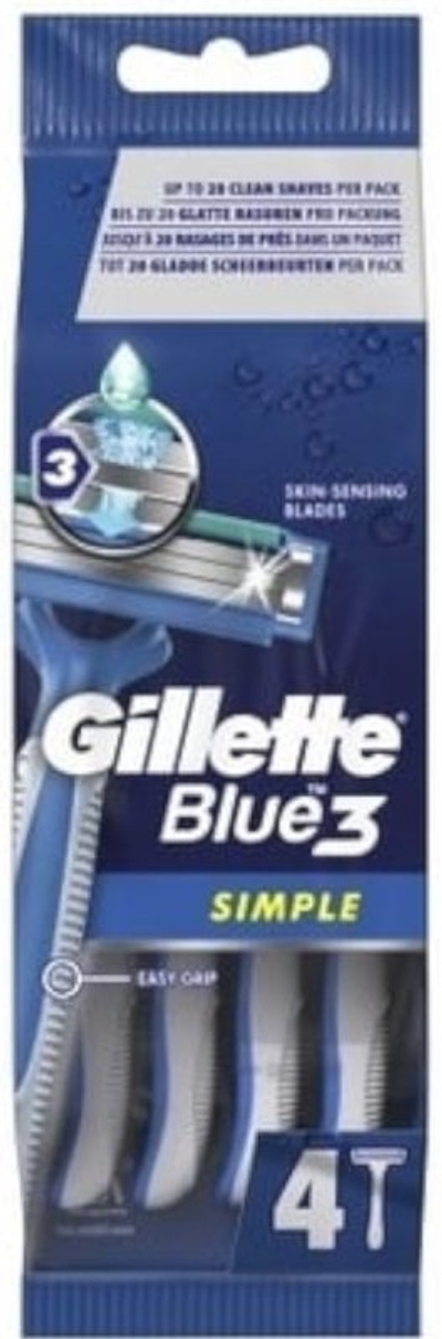 Gillette Blue wegwerpmesjes - 4 stuks