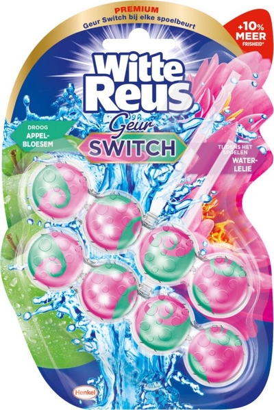 Witte Reus Wc Blok Geur Switch Appelbloesem Waterlelie 1 Stuk
