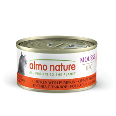 Almo Nature HFC Mousse kip met pompoen natvoer kat (70 g) 48 x 70 g- natvoer katten