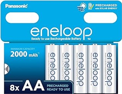 Panasonic eneloop Ready-to-Use Ni-MH oplaadbare batterijen, AA/Mignon - 8 stuks