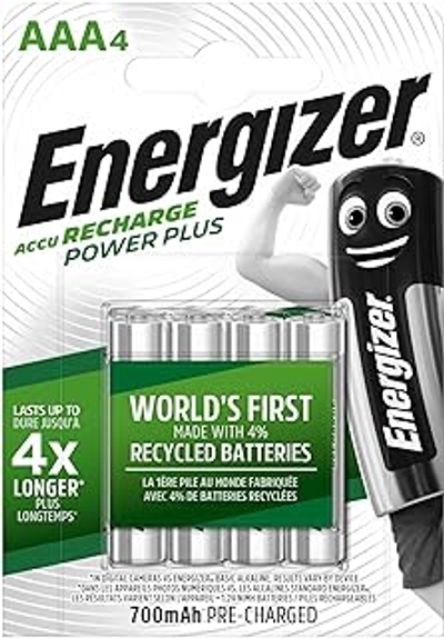 Energizer oplaadbare batterijen AAA 700Mah - 4 stuks