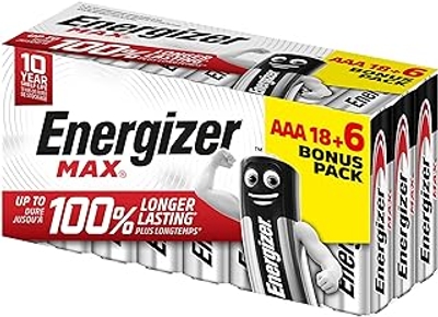Energizer Max AAA-batterijen - 24 stuks