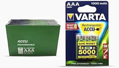 Varta Professionele batterij AAA batterij 1,2 V, 1000 mAh - 40 stuks