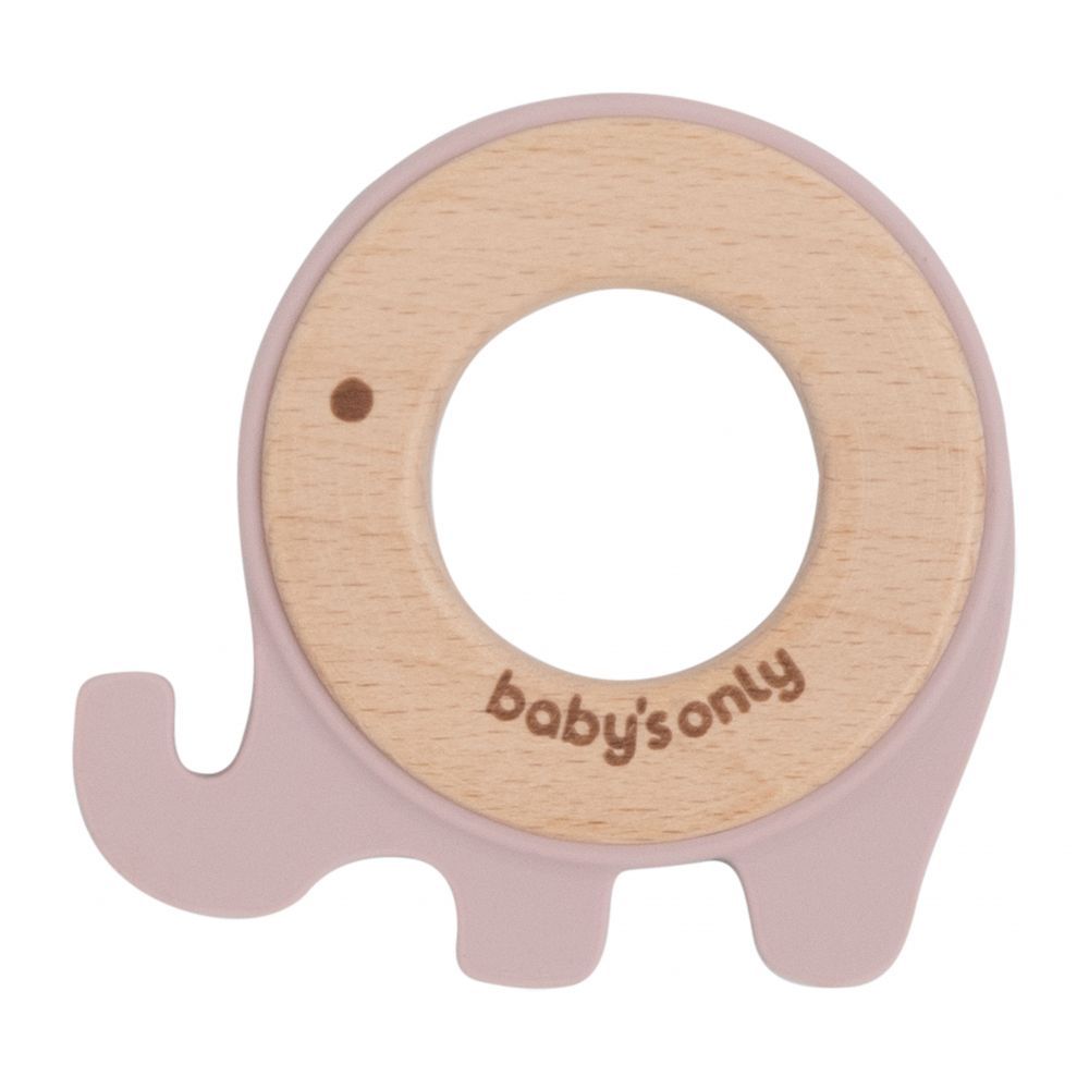 Baby's Only Olifant Bijtring Oud Roze