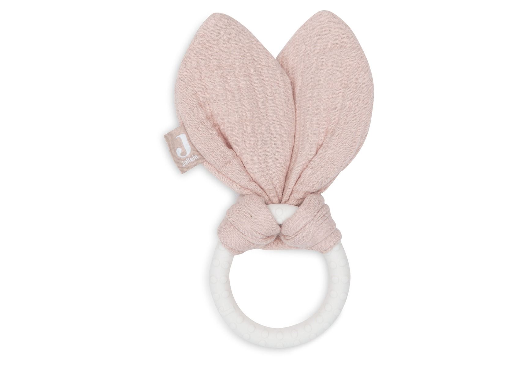 Jollein Bunny Ears Bijtring - Wild Rose