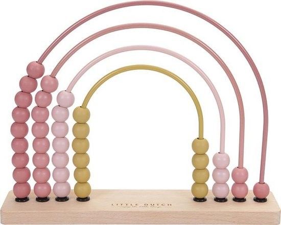 Little Dutch houten regenboog telraam pink