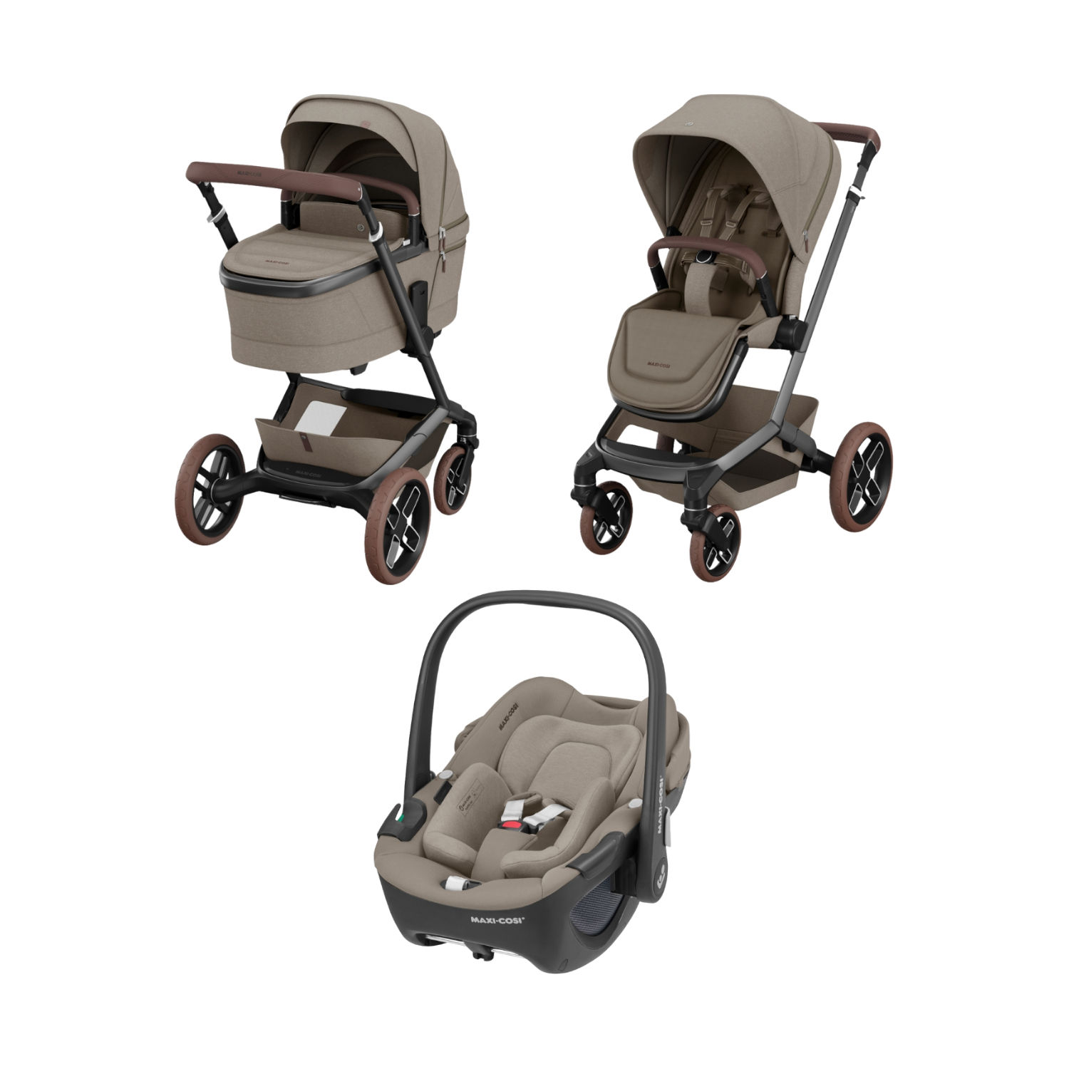 Maxi-Cosi Fame Kinderwagen 3-in-1 - Twillic Truffle