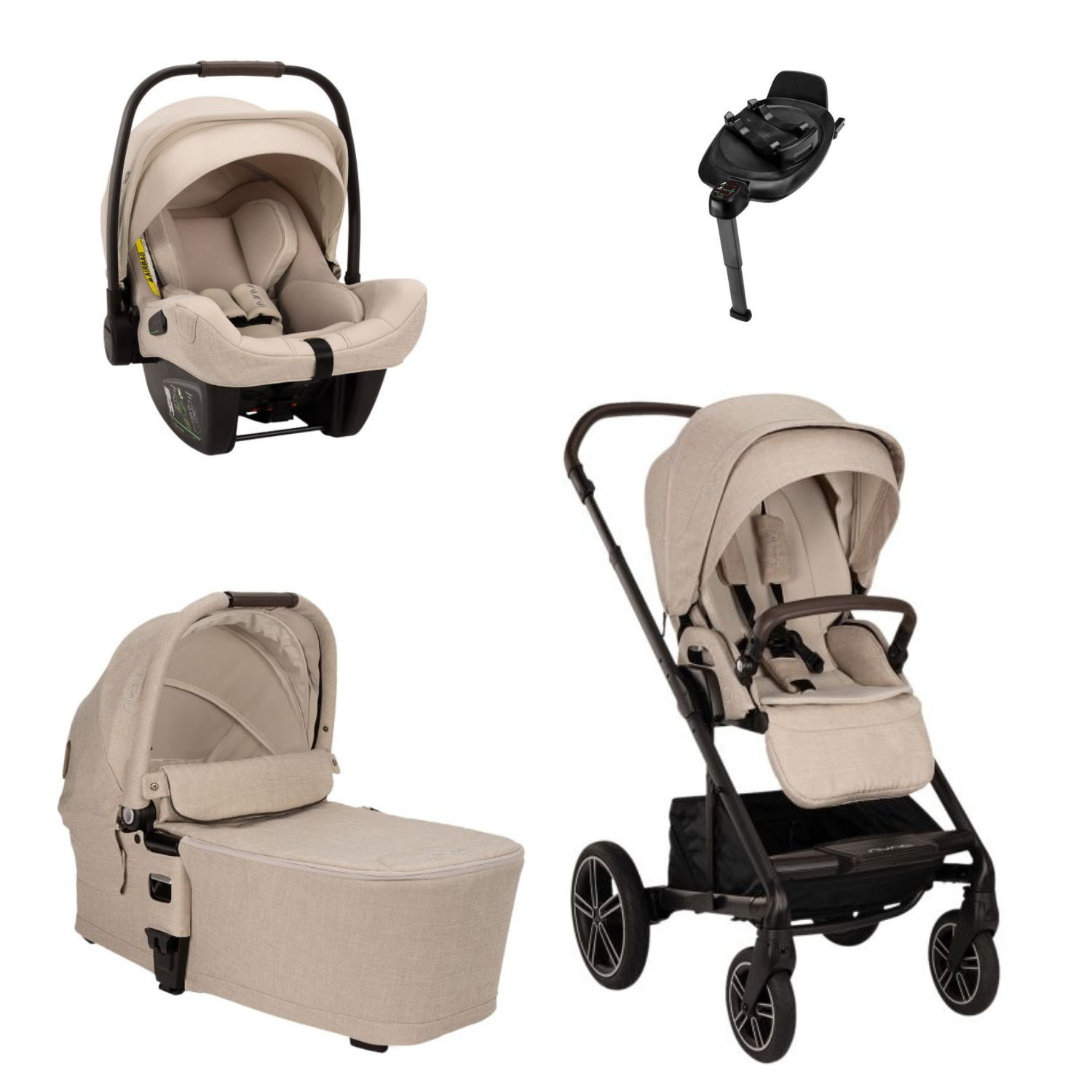 Nuna Mixx Next Kinderwagen - Set 4-in-1 - Biscotti