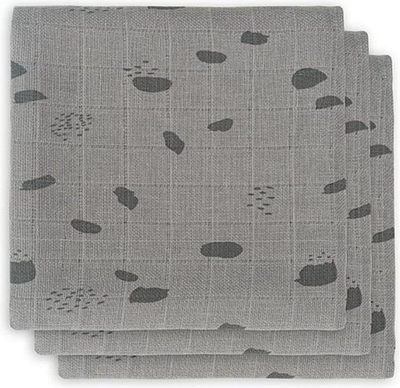 Jollein Hydrofiel Multidoek Spot 70x70cm - Storm Grey - 3 Stuks