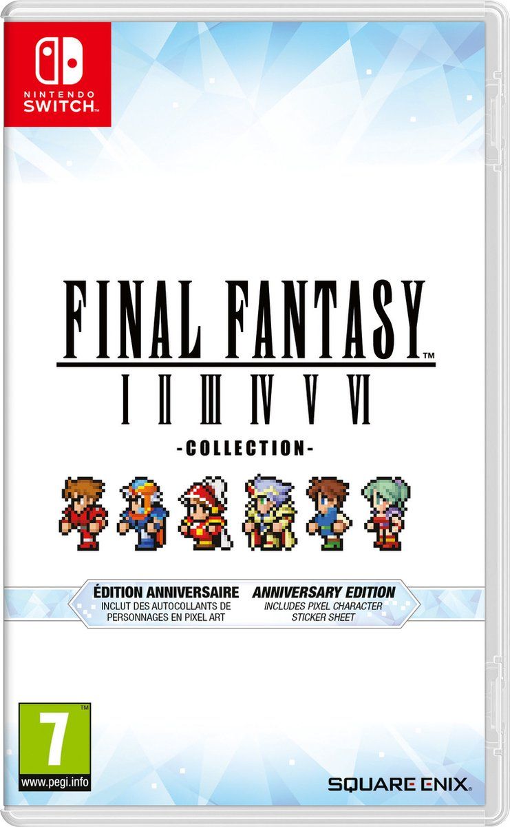 Final Fantasy I-VI Pixel Remaster Collection Anniversary Edition Nintendo Switch