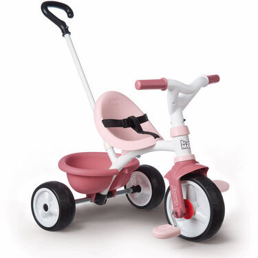 Smoby Be Move Roze - Driewieler met duwstang