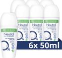 Neutral anti-transpirant deodorant roller Parfumvrij - 6 x 50 ml