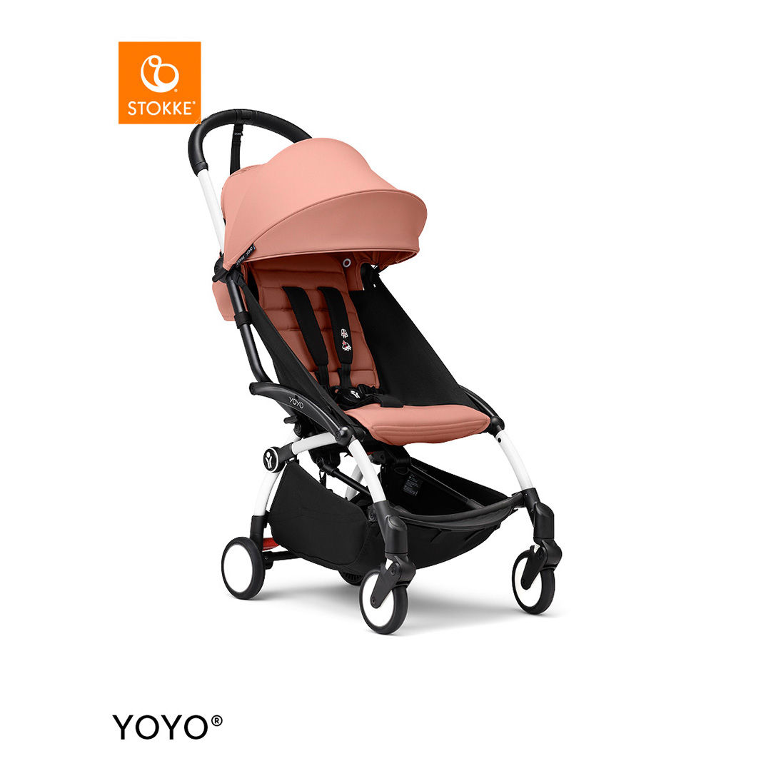 Stokke&reg; YOYO3 Kinderwagen - White Frame - Ginger