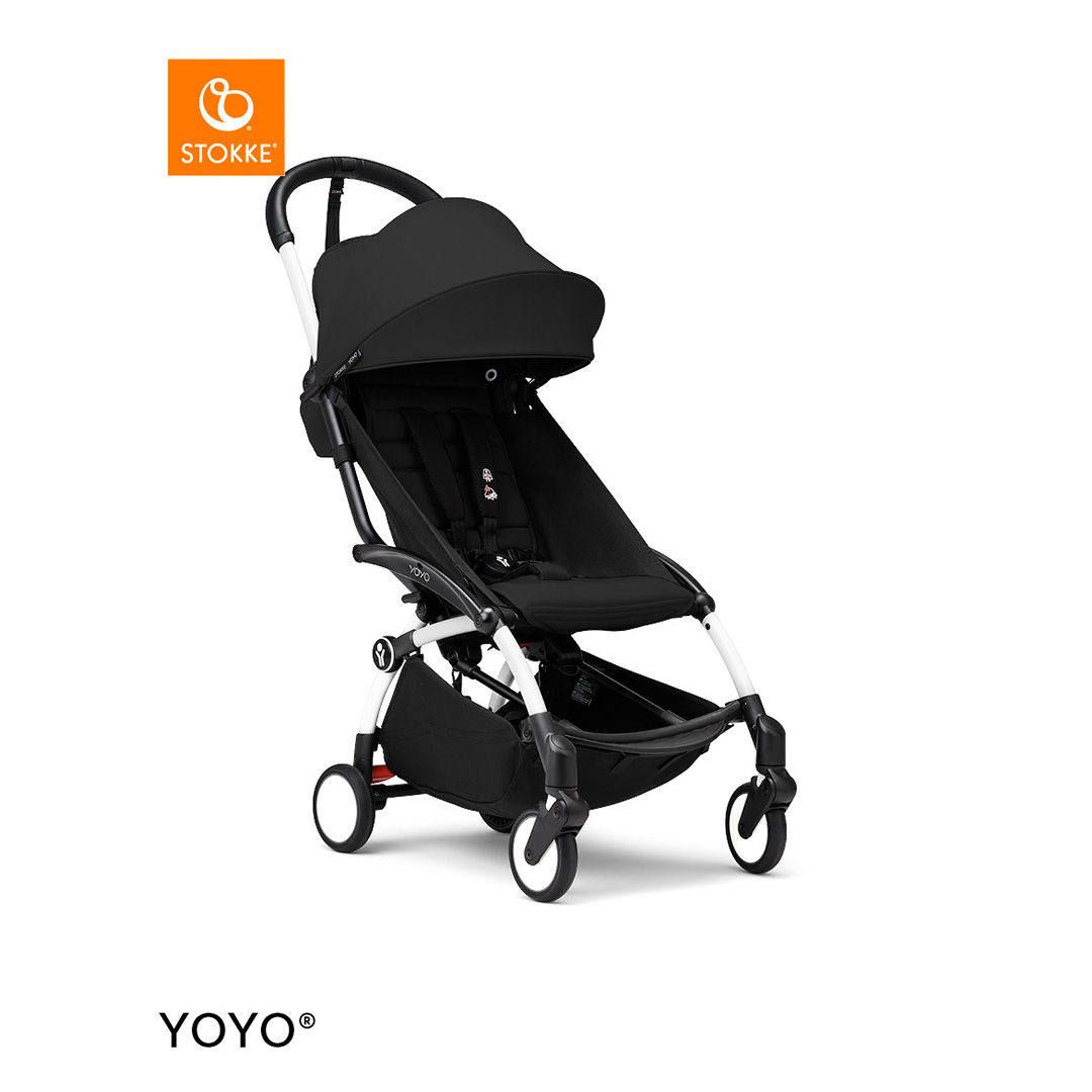 Stokke&reg; YOYO3 Kinderwagen - White Frame - Black