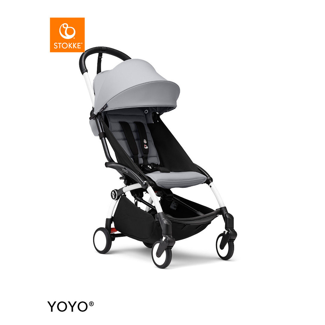 Stokke&reg; YOYO3 Kinderwagen - White Frame - Stone