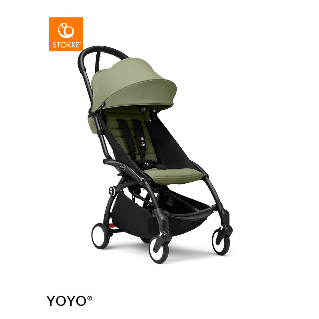 Stokke&reg; YOYO3 Kinderwagen - Black Frame - Olive