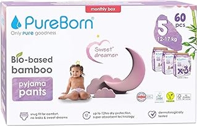 PureBorn  luierbroekjes maat 5 - 60 stuks