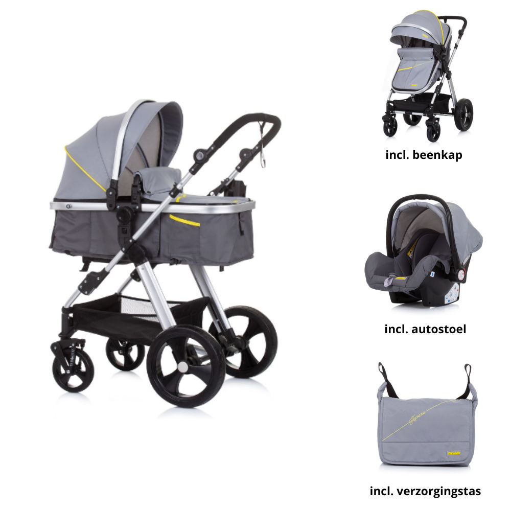 Kinderwagen Chipolino Havana Graphite 3in1 + Autostoel