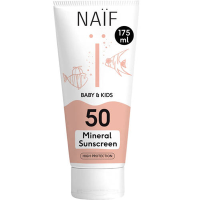 Naïf Minerale Zonnebrandcrème SPF50 voor Baby & Kids - 175 ml