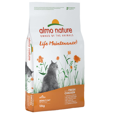 11 kg + 1 kg gratis! 12 kg Almo Nature Holistic Kattenvoer - Kip & Rijst - 12kg - kattenbrokken