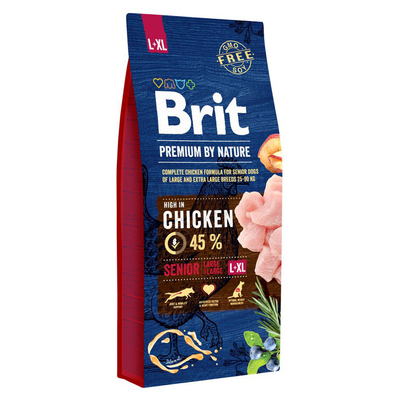 Brit Premium by Nature hondenvoer Senior L/XL 15 kg - Hond