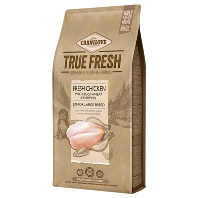 Carnilove True Fresh Junior Large Breed met Kip - Dubbelpak: 2 x 11.4 kg - hondenbrokken