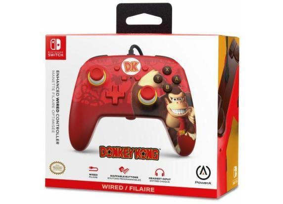 Nintendo Switch - Super Mario Bros Switch PowerA Wired Controller Donkey Kong Flex