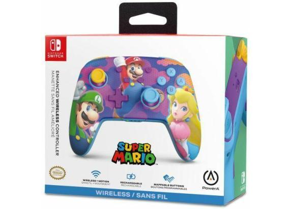 PowerA Geavanceerde Draadloze Controller - Voor Nintendo Switch - Color Splash Heroes - Super Mario