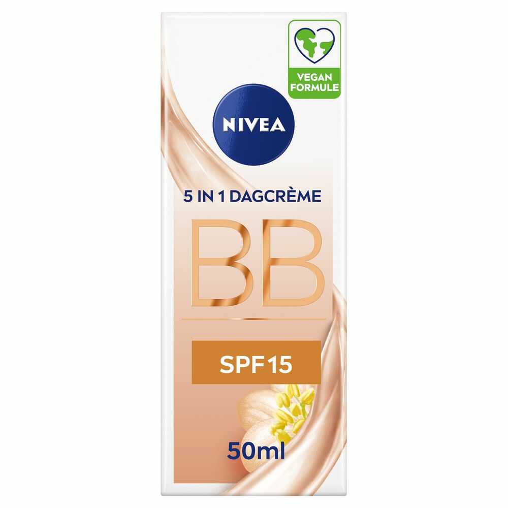 3x Nivea Essentials BB Cream SPF 10 6 in 1 Egaliserende Dagcrème Medium 50 ml