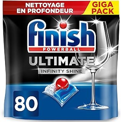 Finish Infinity Shine vaatwastabletten  - 80 wasbeurten