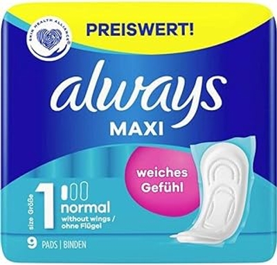 Always Maxi maandverband dames maat 1 - 9 stuks