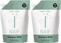 Naïf - Verzorgende Shampoo Voordeelset ? Navulverpakking - Baby's & Kinderen - met Natuurlijke Ingrediënten - 2x 500ml