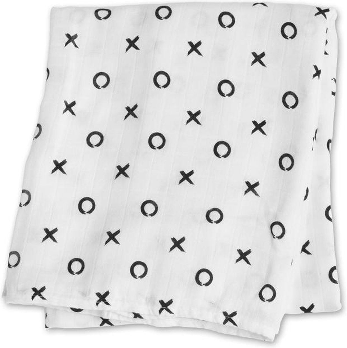 Lulujo - hydrofiele doek - swaddle - bamboo - 120x120 cm - Hugs & Kisses