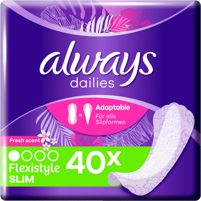 Always Dailies Flexistyle Slim Inlegkruisjes Fresh 40 Stuks