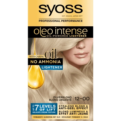 Syoss Oleo Intense - 12-00 Zilverblond - Permanente Haarverf - Haarkleuring - 1 stuk